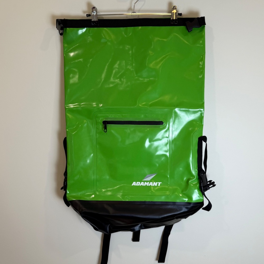 Adamant Waterproof Dry Bag Backpack Roll Top Bright Green Outdoor Adventure Gear